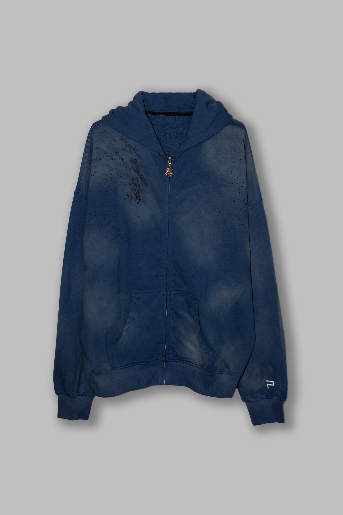 Psilocybin Blue Ink Cerebrum Zip Up Hoodie