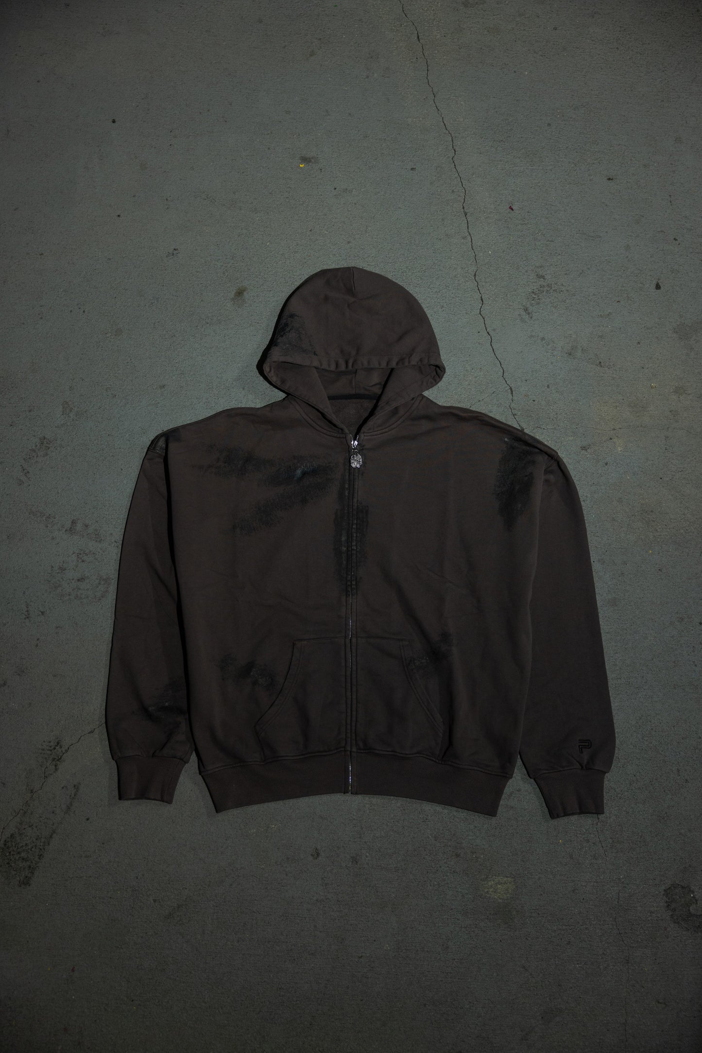 Lunar Gray Forest Cerebrum Zip Up Hoodie