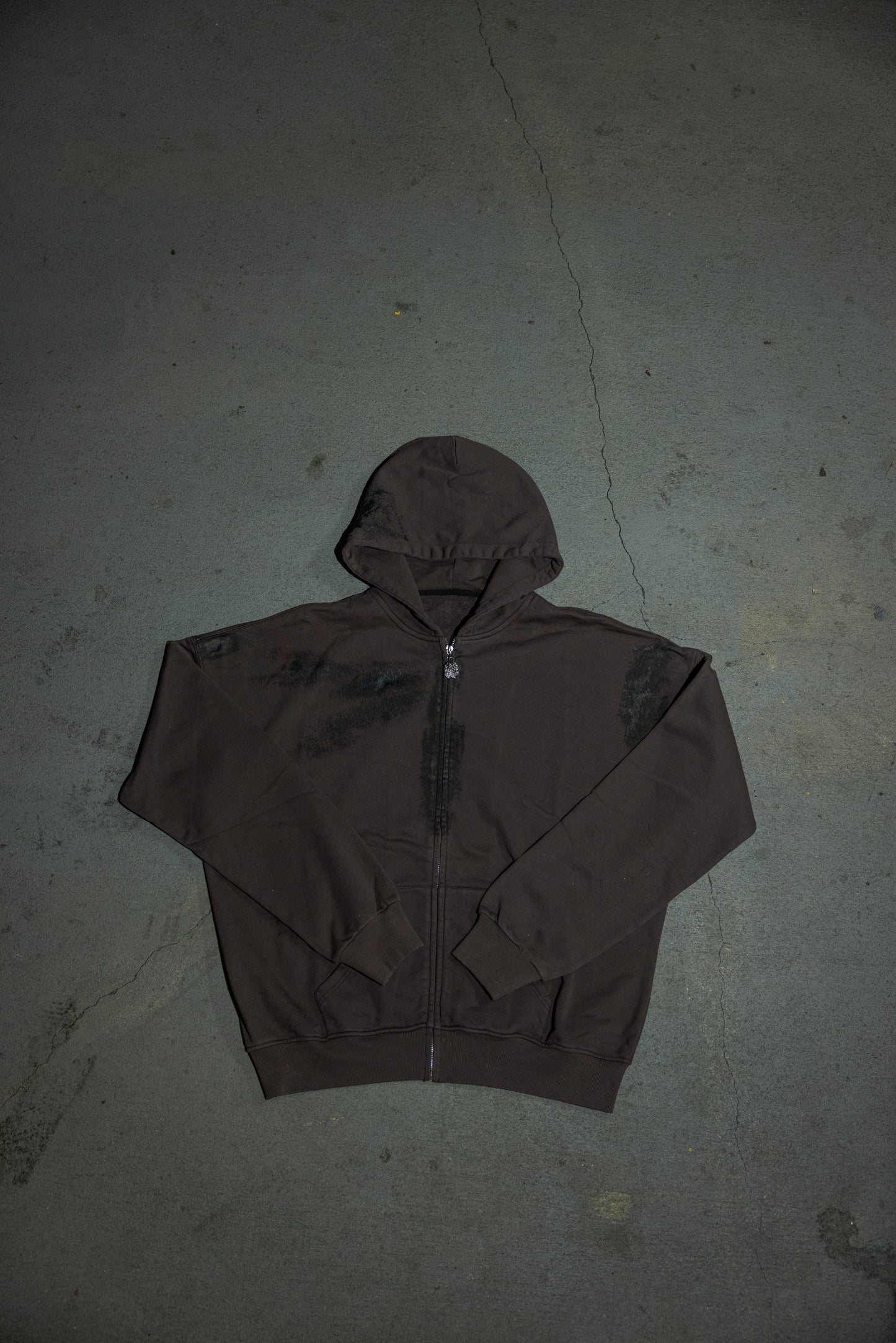 Lunar Gray Forest Cerebrum Zip Up Hoodie
