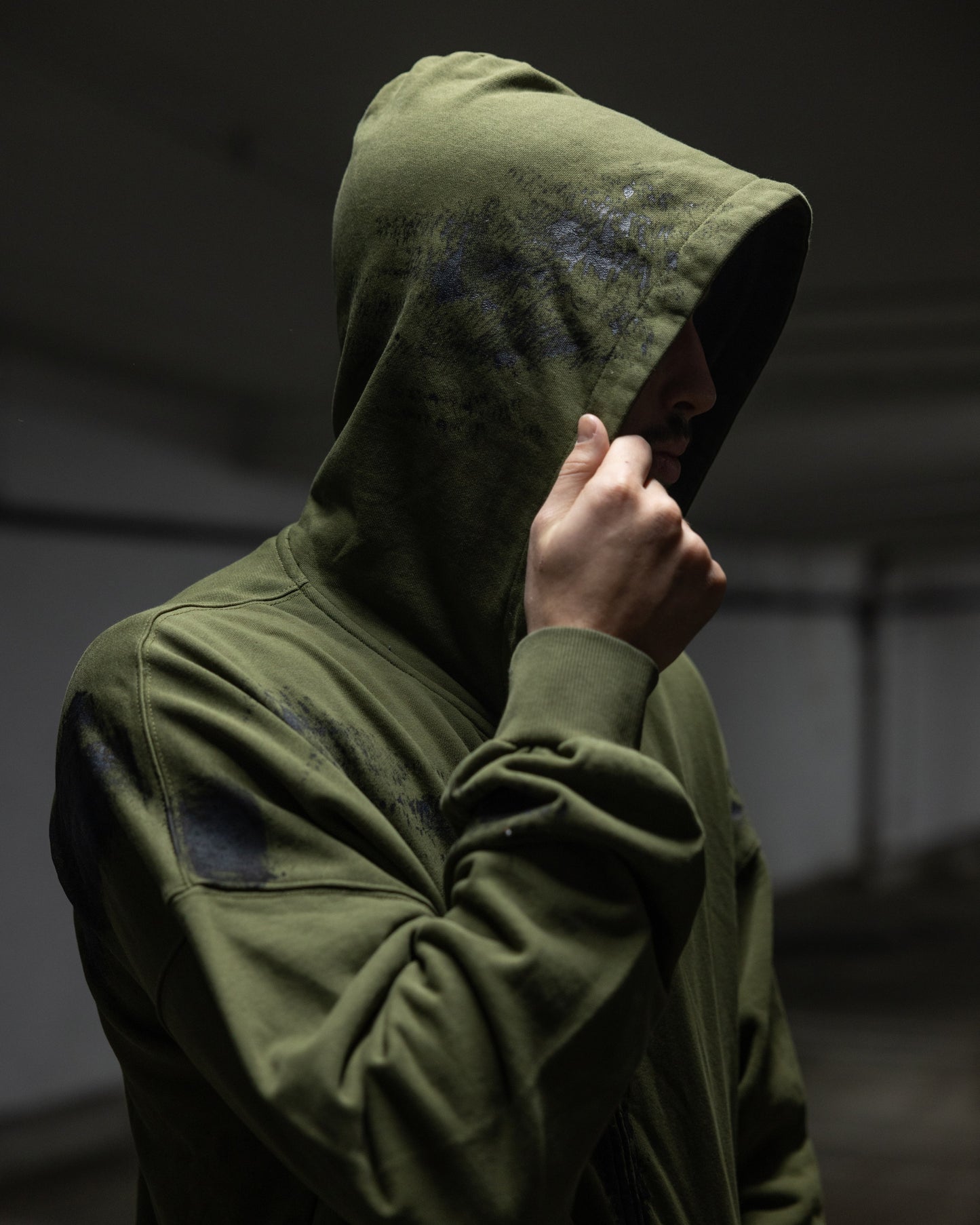 Dark Green Forest Cerebrum Zip Up Hoodie