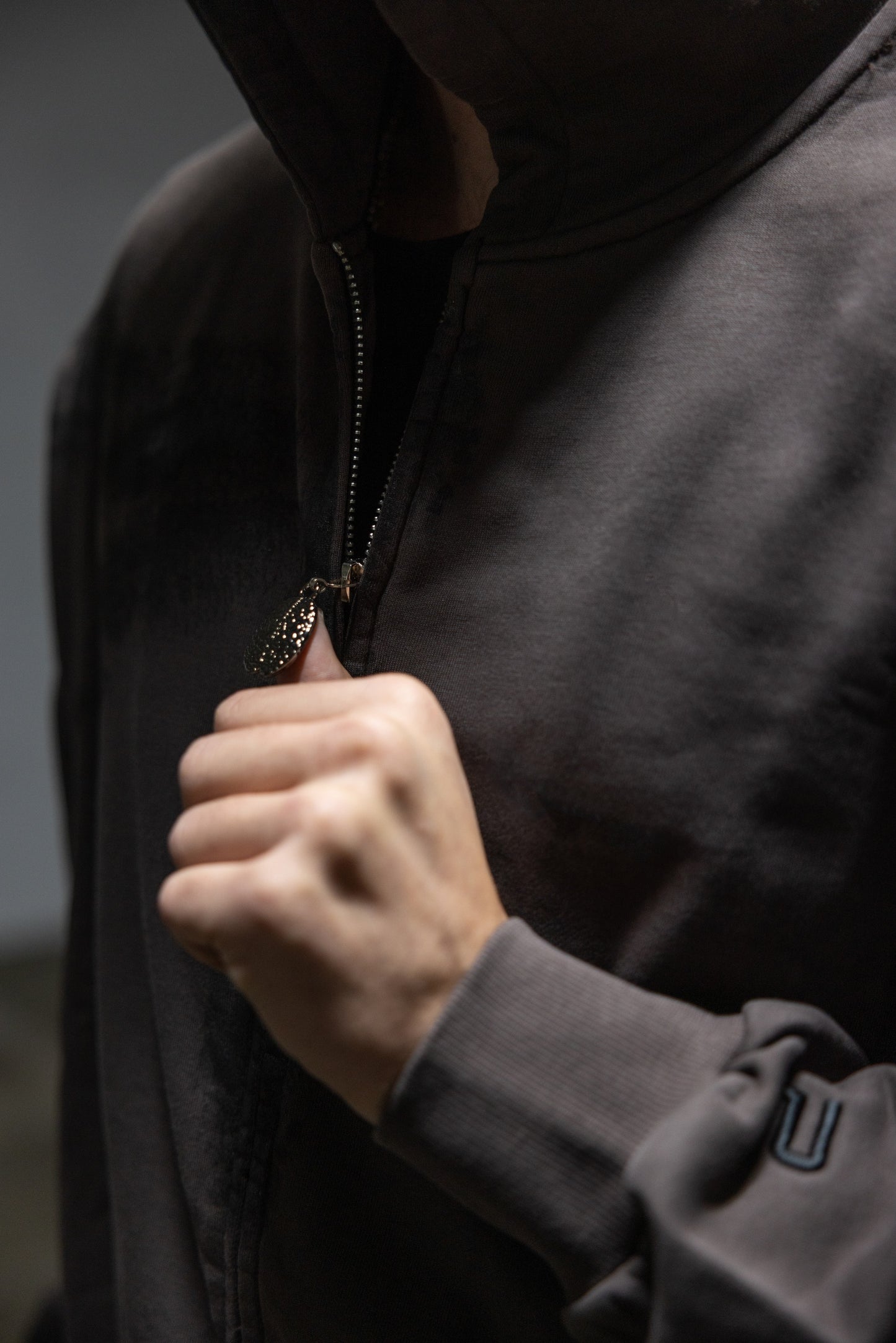 Lunar Gray Forest Cerebrum Zip Up Hoodie