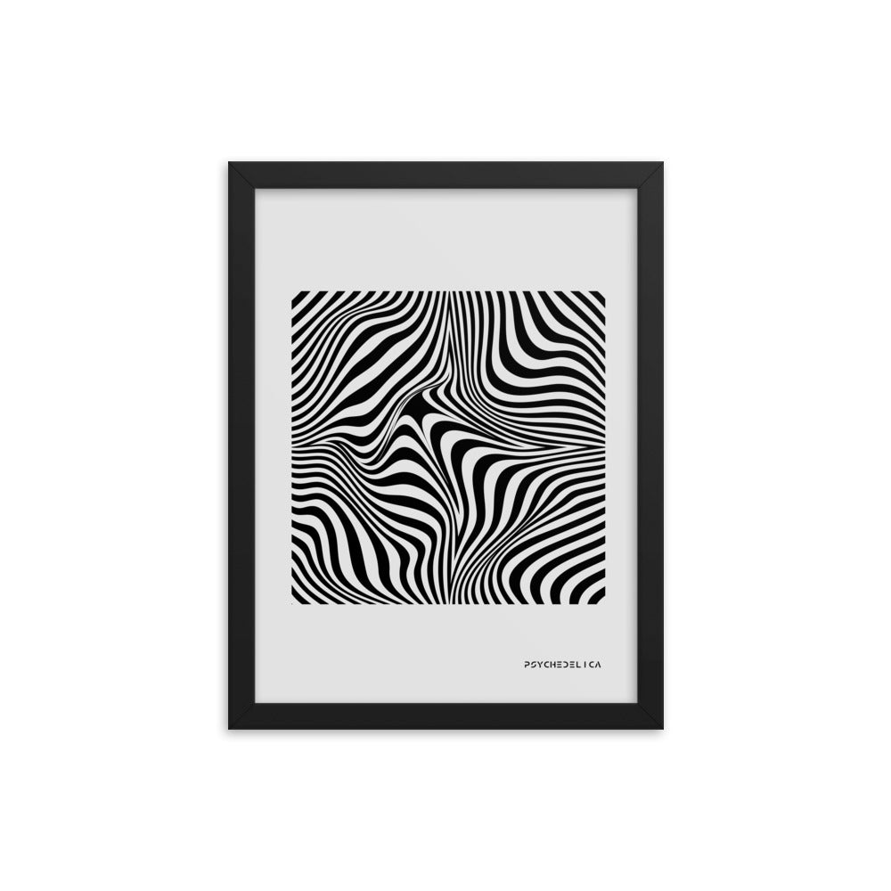 Psychedelica Zebra Framed Poster