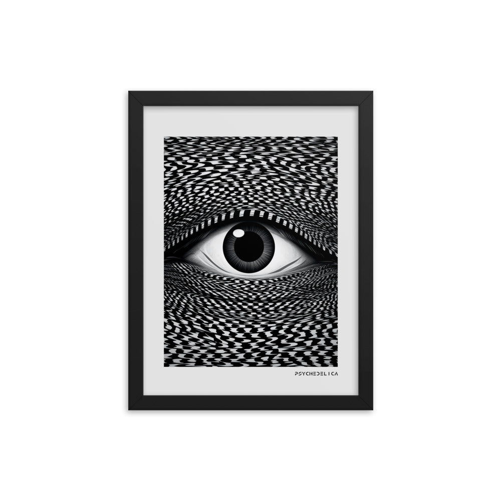 Trippy Eye Perspective Framed Poster