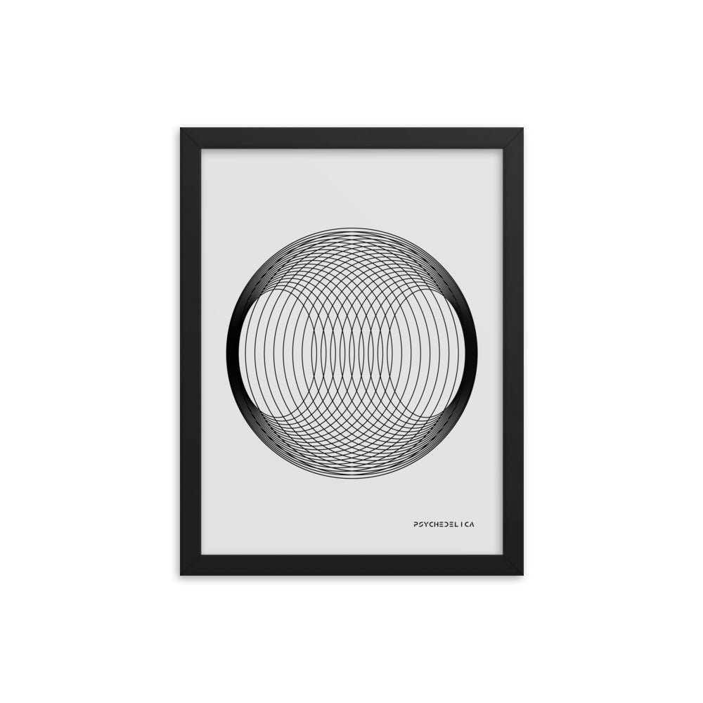 Trippy Sphere Framed Poster