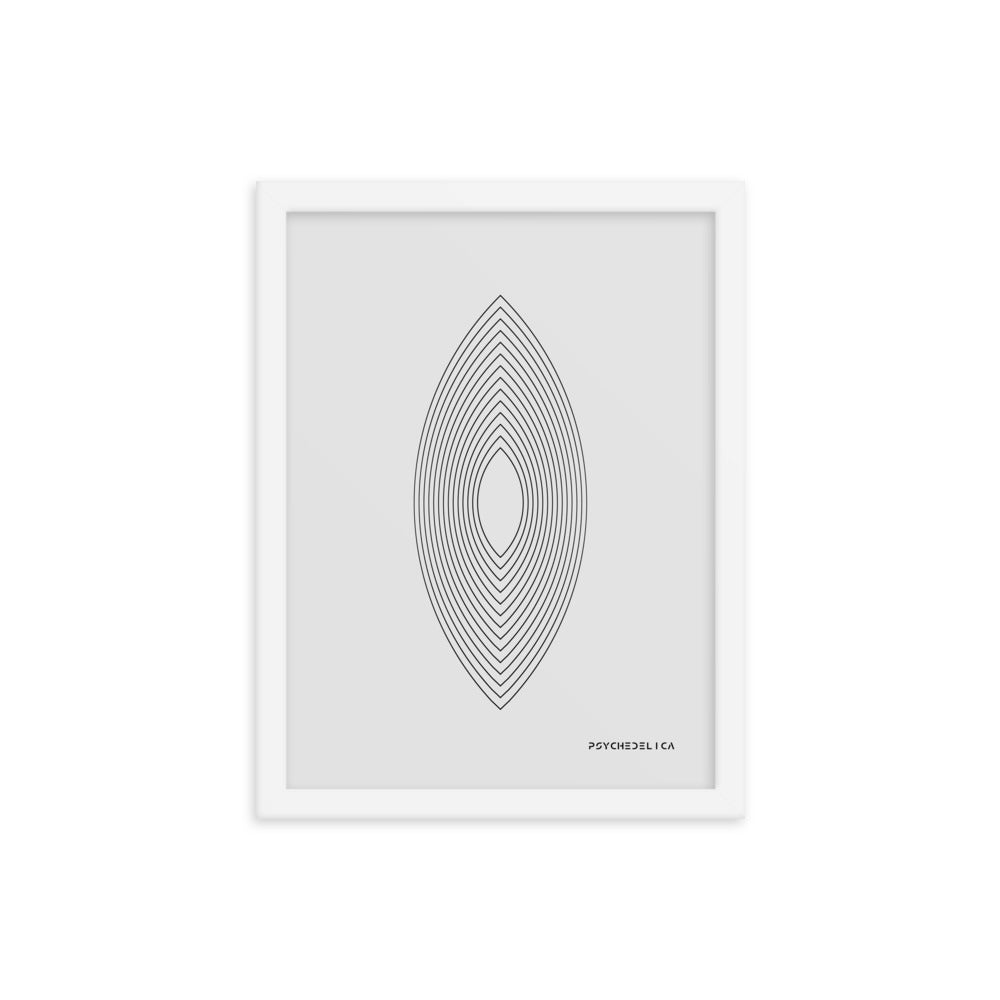 Trippy Surfboard Framed Poster
