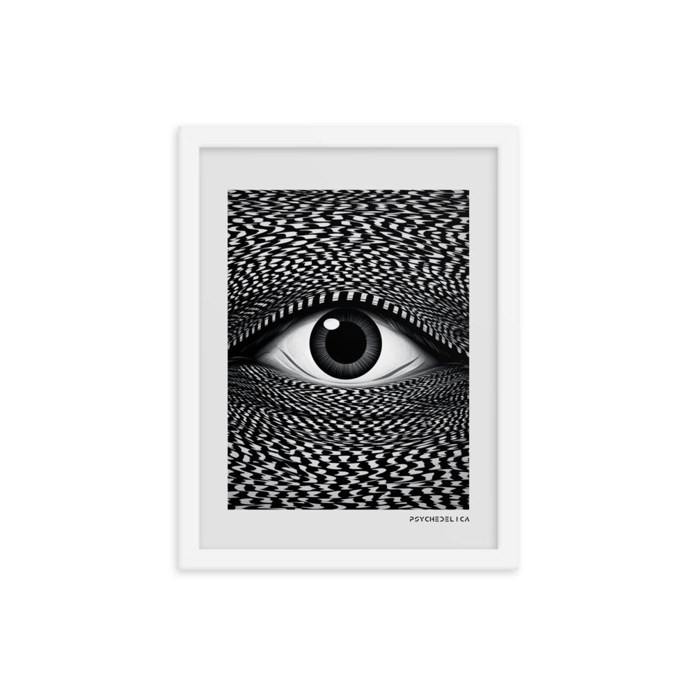Trippy Eye Perspective Framed Poster