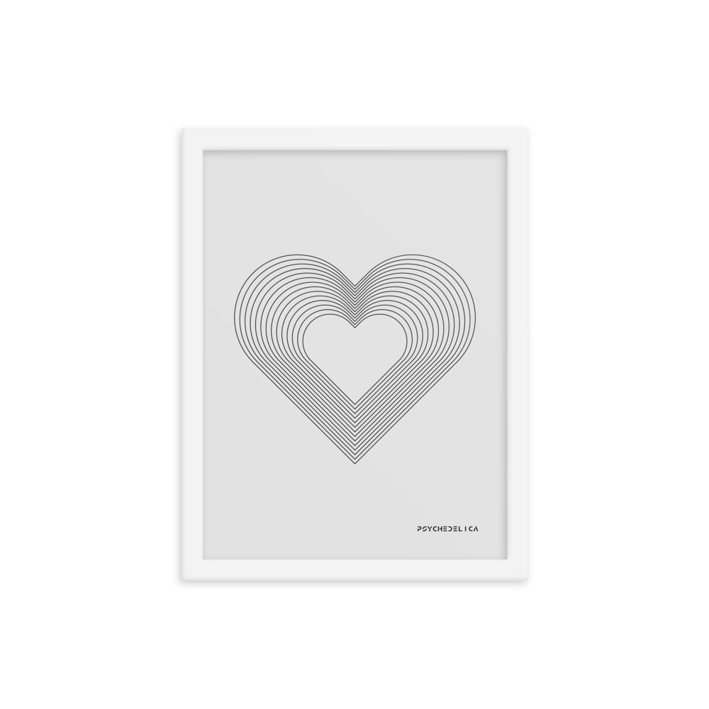 Trippy Heart Framed Poster