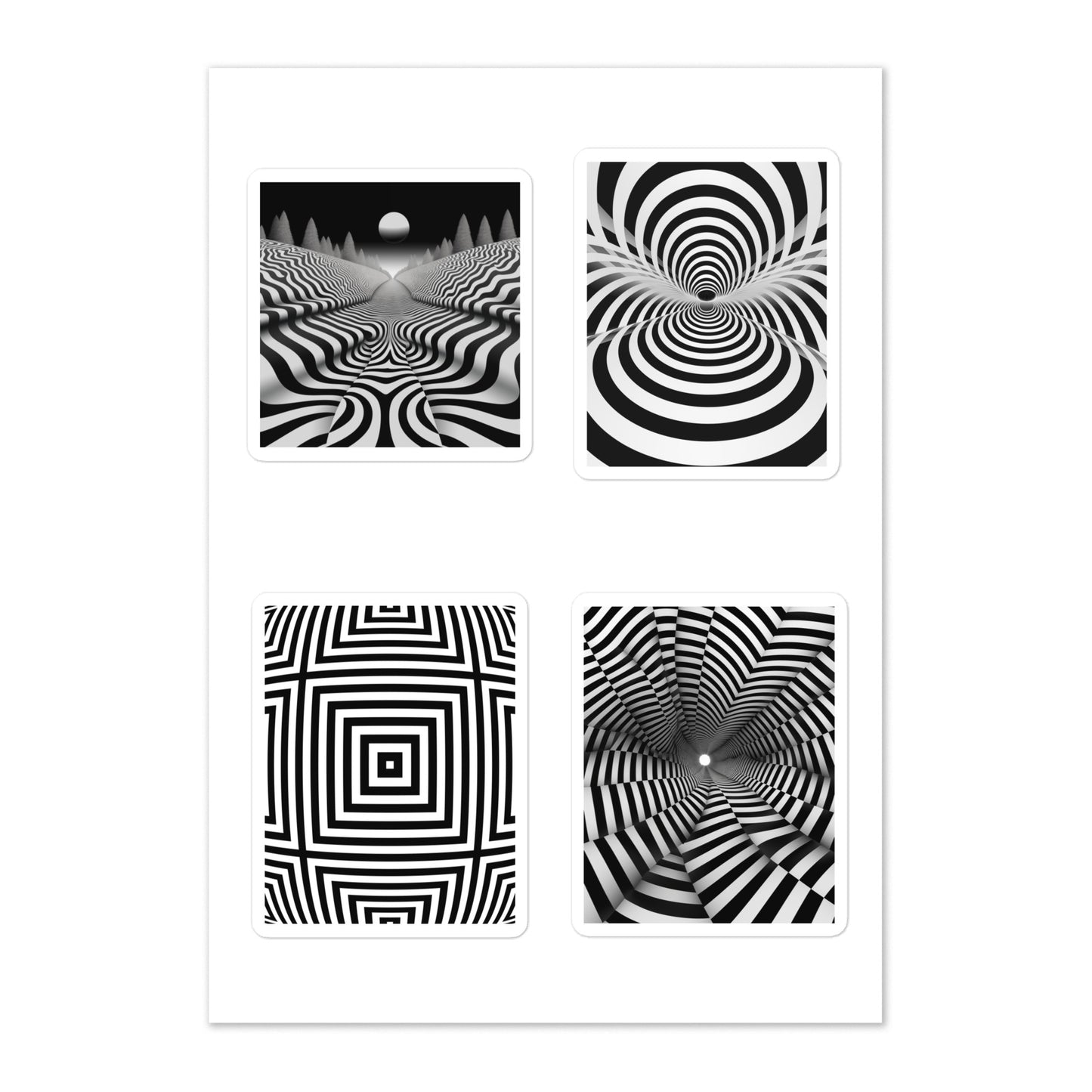 Psychedelica Illusion 2 Sticker sheet
