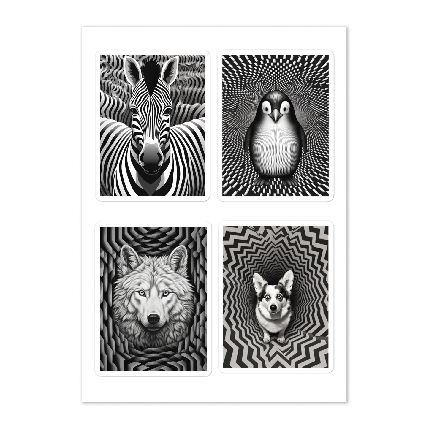 Psychedelica Animalia Sticker sheet