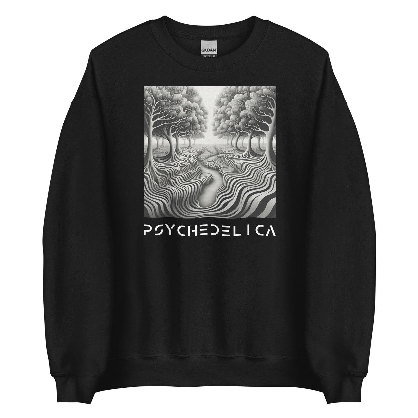 Wavy Trees Nature Unisex Sweatshirt