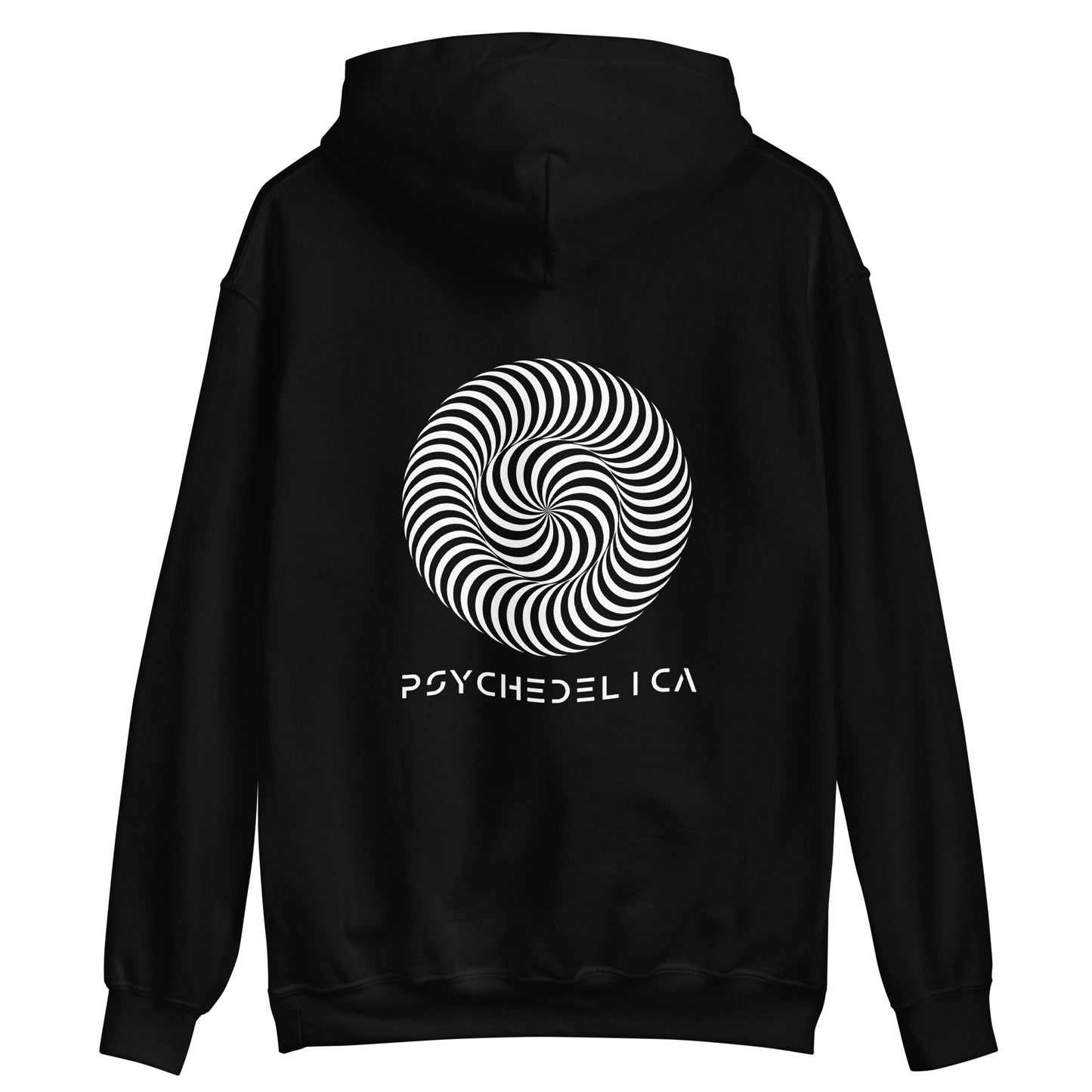 Psychedelica Swirls Illusion Embroidered Unisex Hoodie