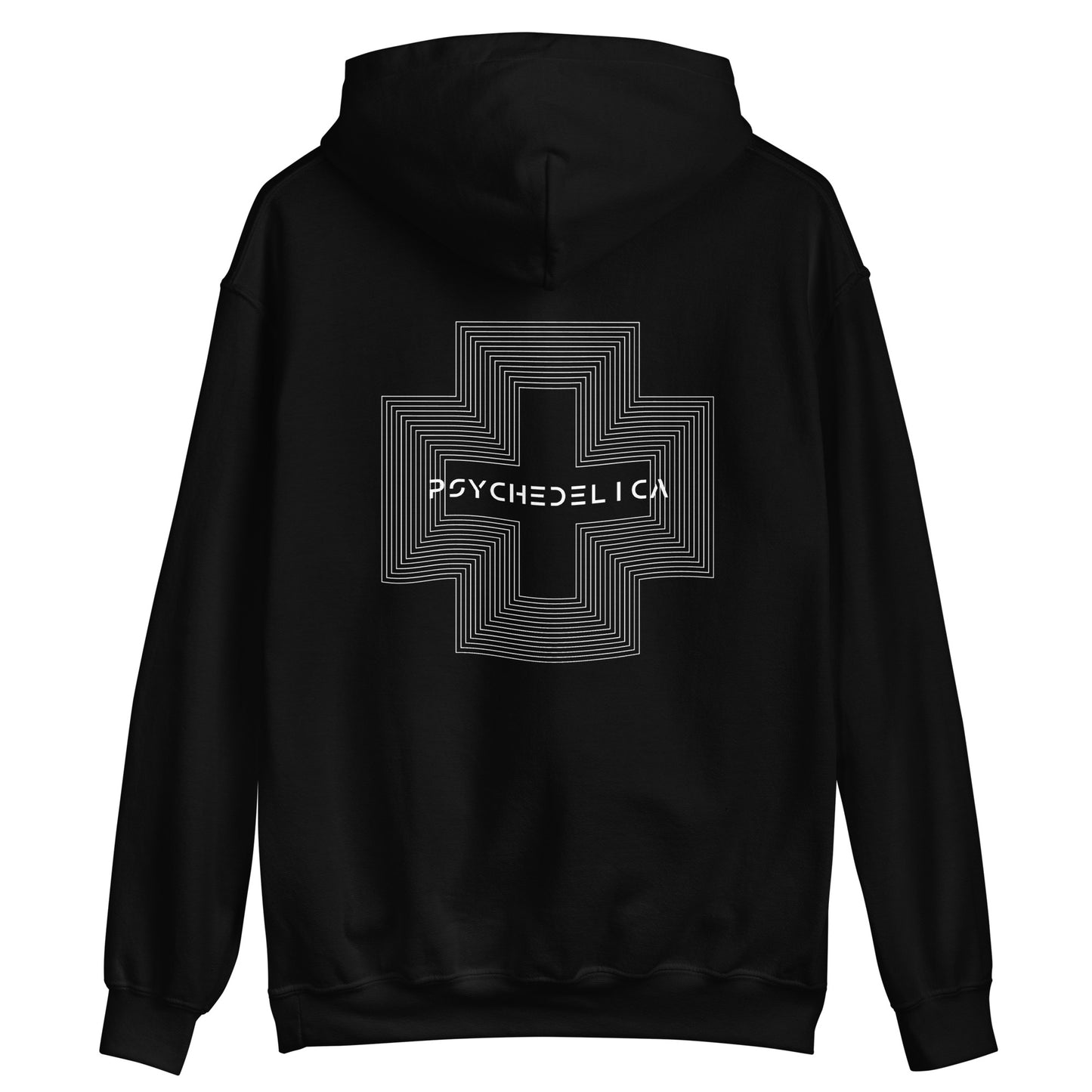 Trippy Cross Embroidered Unisex Hoodie