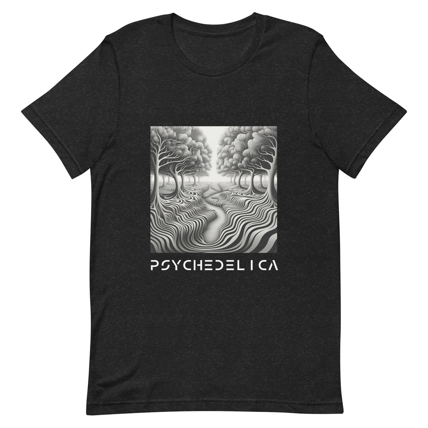 Wavy Trees Nature Unisex t-shirt