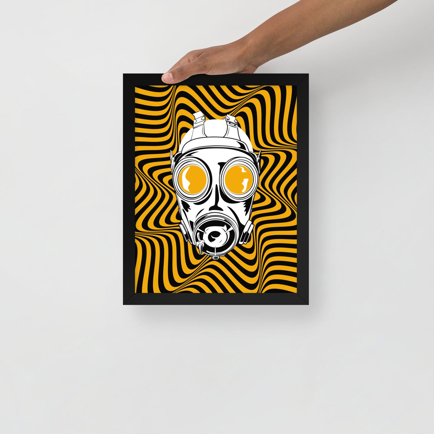 PA BTC Gas Mask Framed Poster