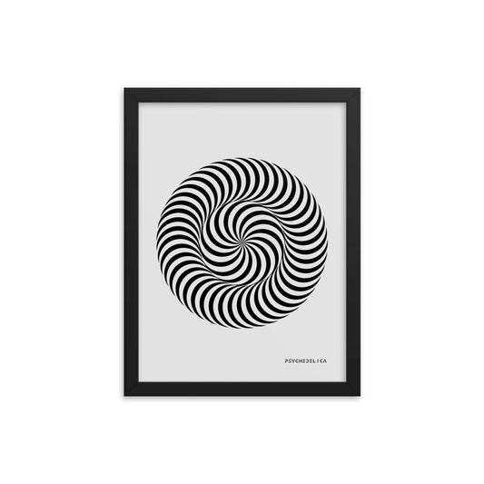 Psychedelica Candy Cane Framed Poster