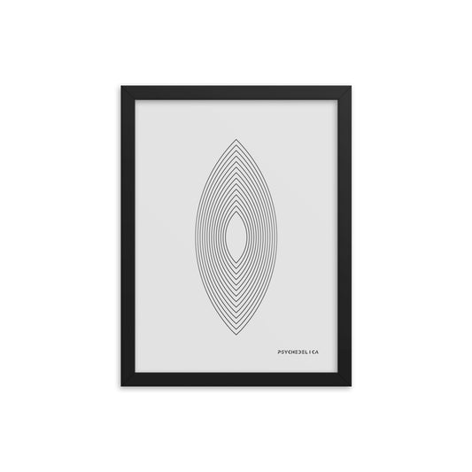 Trippy Surfboard Framed Poster