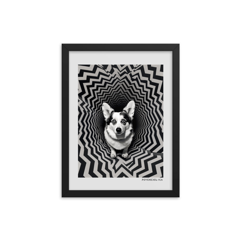 Corgi Animalia Framed Poster