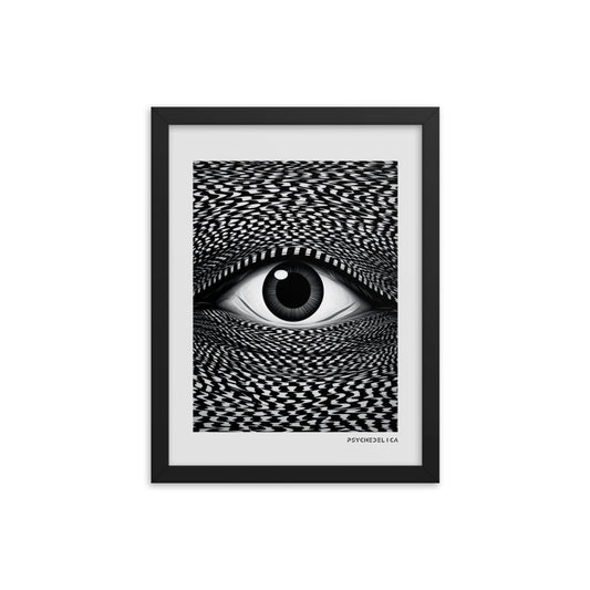 Trippy Eye Perspective Framed Poster