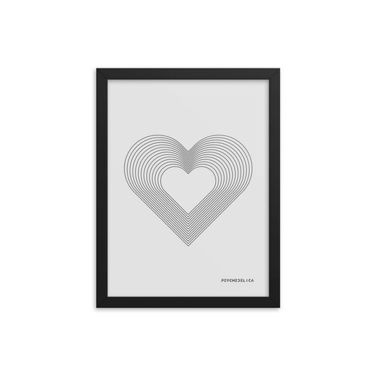 Trippy Heart Framed Poster