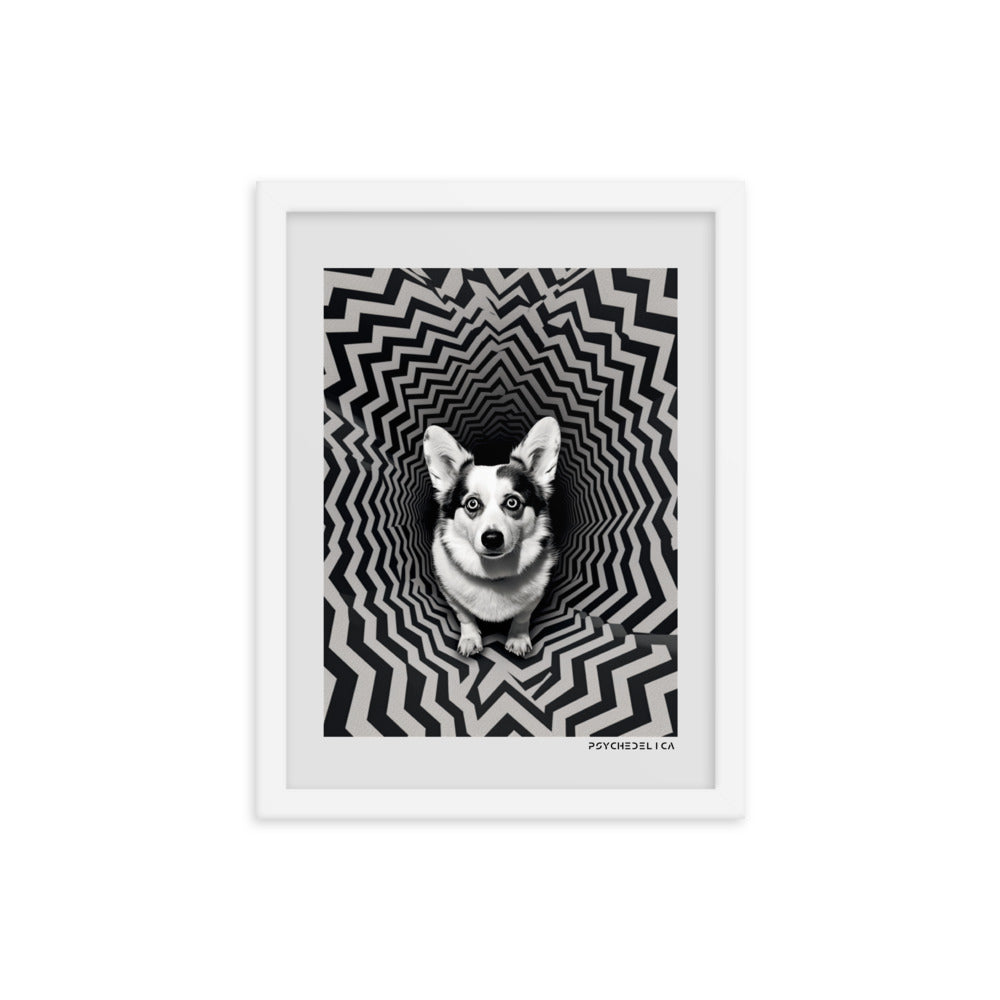 Corgi Animalia Framed Poster
