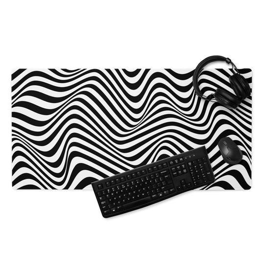 Zebra Illusion Gaming Mouse Pad