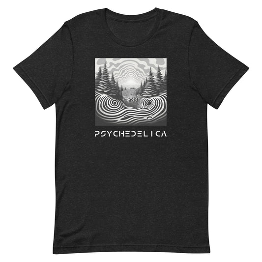 Forest Sunrise Illusion Nature Unisex t-shirt